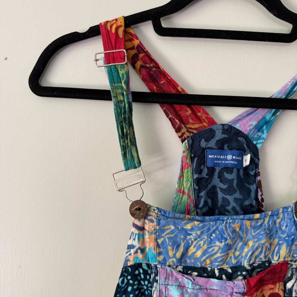 Mexicali Blues Rainbow Colored Patchwork Cropped … - image 3